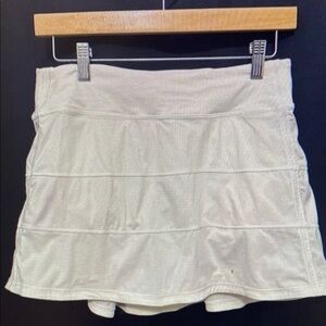 Lululemon White Pace Rival Skirt Size 6 Tall